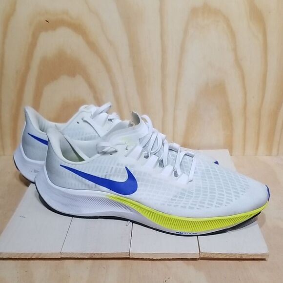 Nike Men’s Air Zoom Pegasus 37 White Cyber 2021 (Size 14) - Picture 1 of 8